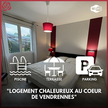 Domaine Des 5 Roses - Rose Rouge Apartment La Guierche Ngoại thất bức ảnh